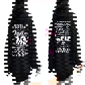 Blessed To Be Called Mom And Gigi Mother's Day Floral Women Women Oversized Hoodie Back Print - Seseable