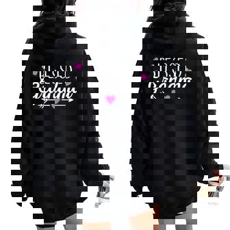Blessed Grandma For Cute Grandmother Women Oversized Hoodie Back Print | Seseable UK