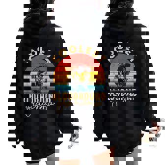 Bloodhound Coolest Grandma For Bloodhound Mom Women Oversized Hoodie Back Print | Seseable CA