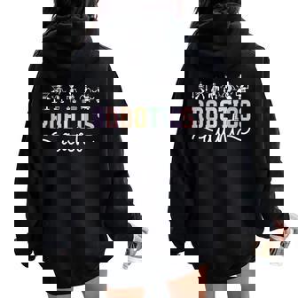 Boho Robotics Aunt Of A Robotics Engineer Auntie Women Oversized Hoodie Back Print | Mazezy