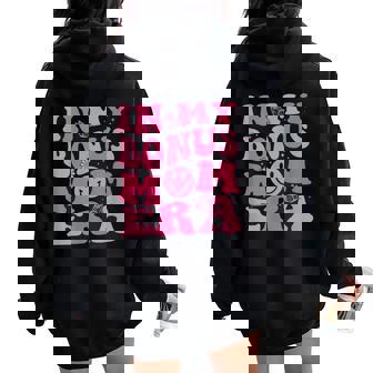 In My Bonus Mom Era Retro Groovy Stepmom Mother's Day Women Oversized Hoodie Back Print - Thegiftio