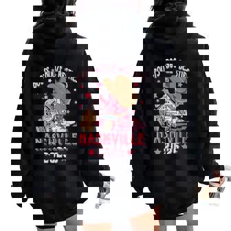 Boots Booze & Besties Nashville 2025 Girls Trip Drinking Women Oversized Hoodie Back Print - Seseable