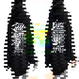 Bowling Party Rollin' 11 Awesome 2014 11Th Birthday Girls Women Oversized Hoodie Back Print - Seseable