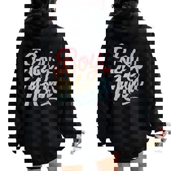 Boy Mom Son Family Mother's Day Mama Of Boys Tie Dye Women Oversized Hoodie Back Print | Seseable CA