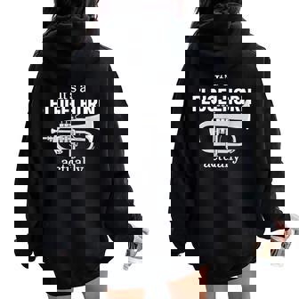 Broma Para Jugador De Fliscorno Un Fliscorno Divertido Women Oversized Hoodie Back Print - Regaloses