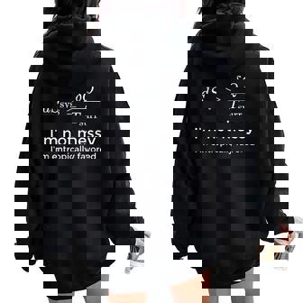 Broma Termodinámica Nerd Química Women Oversized Hoodie Back Print - Regaloses