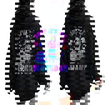 Bruh Its My Birthday Llama Pinata Boy Girl Family Bday Party Women Oversized Hoodie Back Print | Seseable CA
