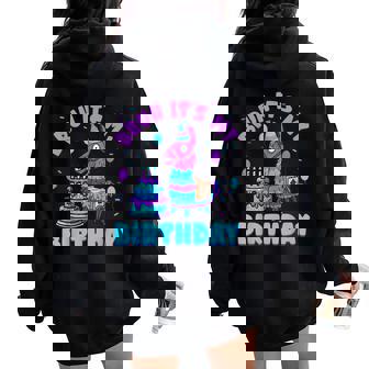 Bruh Its My Birthday Llama Pinata Boy Girl Family Party Bday Women Oversized Hoodie Back Print - Thegiftio UK