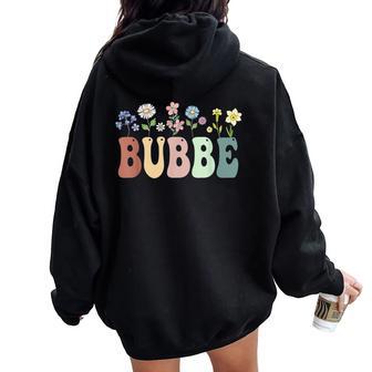 Bubbe Wildflower Floral Bubbe Women Oversized Hoodie Back Print - Thegiftio UK
