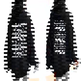 Bunny Yoga Conejitos Ejercicios Deportes Rabbit Fitness Women Oversized Hoodie Back Print - Regaloses