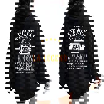 Cadeau De Retraite Officiel 2025 Pour Homme Ou Sweat à capuche oversize pour femme avec imprimé dans le dos - Cadeauxyz