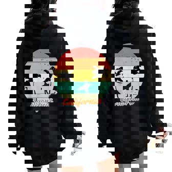 California T Cool Graphic Beach Para Hombres Y Es Women Oversized Hoodie Back Print - Regaloses