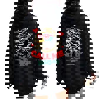 Call Me Duck Hunting Retro Valentine's Day Women Women Oversized Hoodie Back Print - Seseable