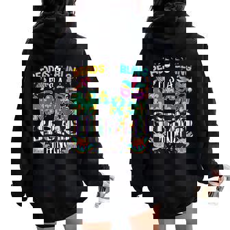Carnival Beads And Bling It's a Mardi Gras Thing USA Women Oversized Hoodie Back Print - Monsterry