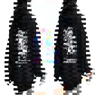 Cayetana Regalos De Unicornio Para Niñas Regalos De Cumpleaños Para Es Women Oversized Hoodie Back Print - Regaloses
