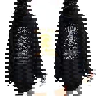 Centurión Cayo Crastinus Spqr Ejército Del Imperio Romano Women Oversized Hoodie Back Print - Regaloses