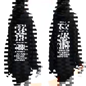 C'est Un Truc Avec Zuzu Tu Ne Comprendrais Pas Zuzu Sweat à capuche oversize pour femme avec imprimé dans le dos - Cadeauxyz