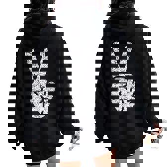 Chemise Avec Signe De Paix Pour S Hommes Enfantsintage Années 60 70 Cadeau Hippie Sweat à capuche oversize pour femme avec imprimé dans le dos - Cadeauxyz