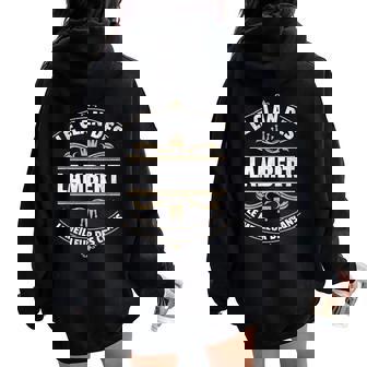 Clan Lambert Nom De Famille Personnalisé Drôle Homme Sweat à capuche oversize pour femme avec imprimé dans le dos - Cadeauxyz