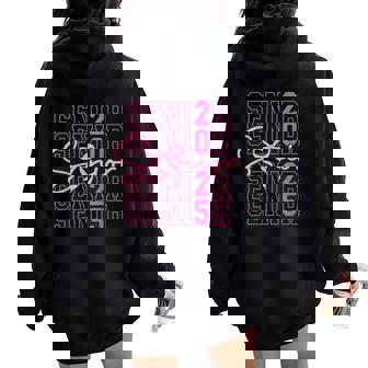 Class Of 2025 Coquette Bow Senior 2025 Graduation Girl Women Women Oversized Hoodie Back Print | Seseable UK