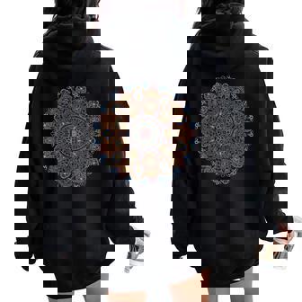 Classic Mandala Style 86 47 Subtle Anti Trump Resist 8647 Women Oversized Hoodie Back Print - Seseable