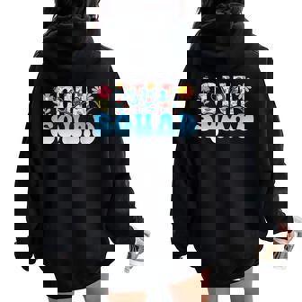 Cna Squad Appreciation Floral Women Oversized Hoodie Back Print | Mazezy