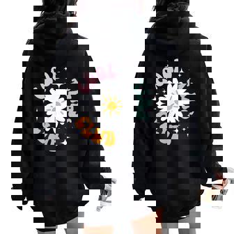 Cool Tias Club Tia Aunt Groovy Tia Auntie Women Oversized Hoodie Back Print - Seseable