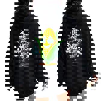 Corn Sweet Corn On The Cob Lovers For Men Women Women Oversized Hoodie Back Print - Monsterry