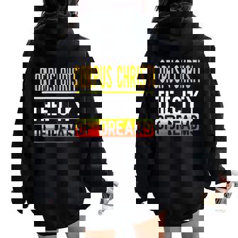 Corpus Christi The City Of Dreams Texas Souvenir Women Oversized Hoodie Back Print - Monsterry