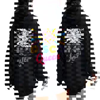 Costume Années 80 Disco Queen Club Retro Homme Cadeau Sweat à capuche oversize pour femme avec imprimé dans le dos - Cadeauxyz