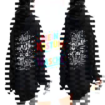 Costume De Carnaval Pour Mon Costume Est Dans Le Lavage Sweat à capuche oversize pour femme avec imprimé dans le dos - Cadeauxyz