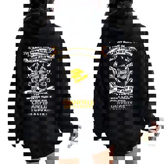 Cranfield University Graduate I Own It Forever Women Oversized Hoodie Back Print | Mazezy