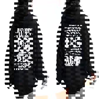 Cute Baking For Pastry Bake Baker Baking Women Oversized Hoodie Back Print - Thegiftio