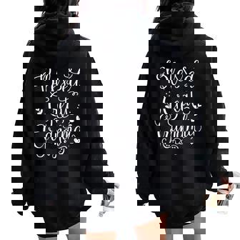 Cute Blessed Great Grandma Grandmother Women Oversized Hoodie Back Print | Seseable UK