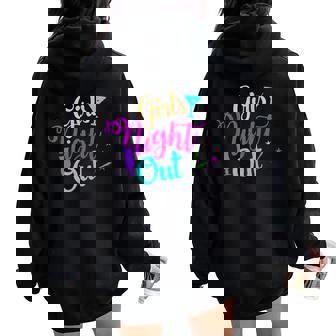 Cute Bridesmaid Bachelorette Party Bride Girls Night Out Women Oversized Hoodie Back Print - Monsterry
