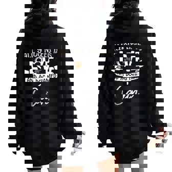 Cute Dog Named Cain Shirt For Women And Men Women Oversized Hoodie Back Print - Monsterry