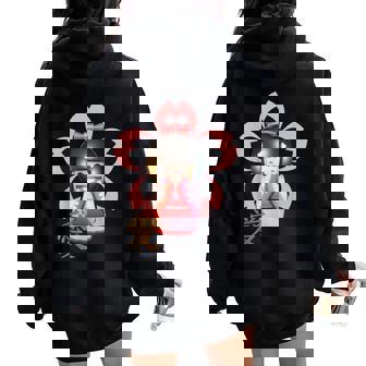 Cute Doll Day Girls Day Hinamatsuri Japanese March Festival Women Oversized Hoodie Back Print - Seseable