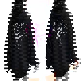 Cute Just A Girl Who Loves Dance Lover Girl Dancing Women Oversized Hoodie Back Print - Thegiftio
