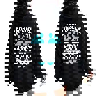 Dadchelor Plantilla De Fiesta Women Oversized Hoodie Back Print - Regaloses
