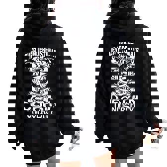 Deakin University Graduate Woman Women Oversized Hoodie Back Print | Mazezy