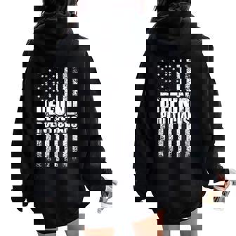 Defund Politiciens – Politique Anti-Gouvernement Libertaire Sweat à capuche oversize pour femme avec imprimé dans le dos - Cadeauxyz