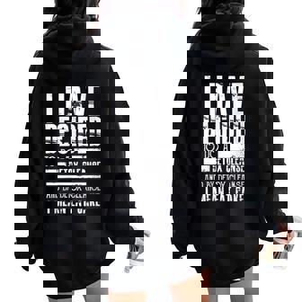 Detox Cleanse I Mean Cake Dessert Food Saying Women Oversized Hoodie Back Print - Monsterry