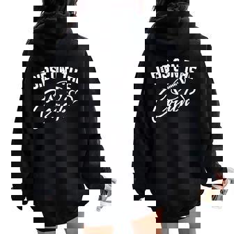 Dibs On The Coach Football Coach Wife Cute Mom Game Day Women Oversized Hoodie Back Print | Mazezy