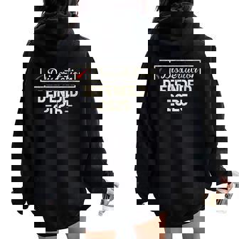 Dissertation Defended 2025 Graduation Women Oversized Hoodie Back Print | Mazezy