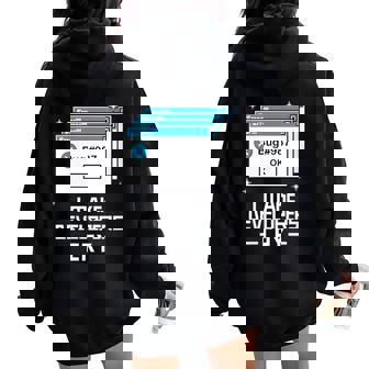 Divertida De Qa Engineer I Make Developers Cry Qa Tester Cuello Women Oversized Hoodie Back Print - Regaloses