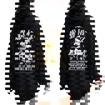 Don't Fart Duck Fitness Gym Workout Weights Squat Women Oversized Hoodie Back Print | Seseable CA