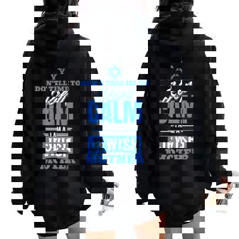 Don't Tell Me To Keep Calm Jewish Mother And Mother's Women Oversized Hoodie Back Print - Seseable