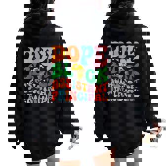 Dope Assistant Principal Proud African American Women Women Oversized Hoodie Back Print - Monsterry
