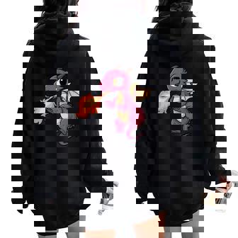 Dragon Chibi Kawaii Anime Japonais Drôle Sweat à capuche oversize pour femme avec imprimé dans le dos - Cadeauxyz