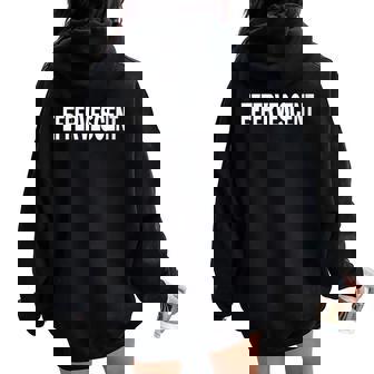 Effervescent And Cheerful Most Of The Time Women Oversized Hoodie Back Print - Monsterry